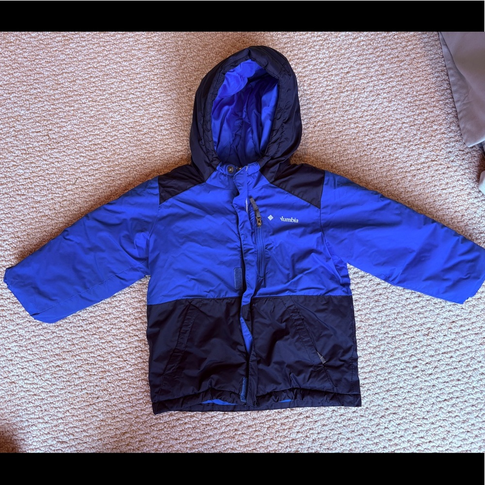 Columbia Blue Winter Ski Jacket Boys 4T Kids